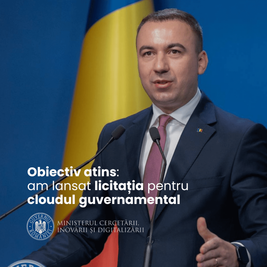 Licitație de 80 milioane euro pentru componenta de cloud dedicat a cloudului guvernamental