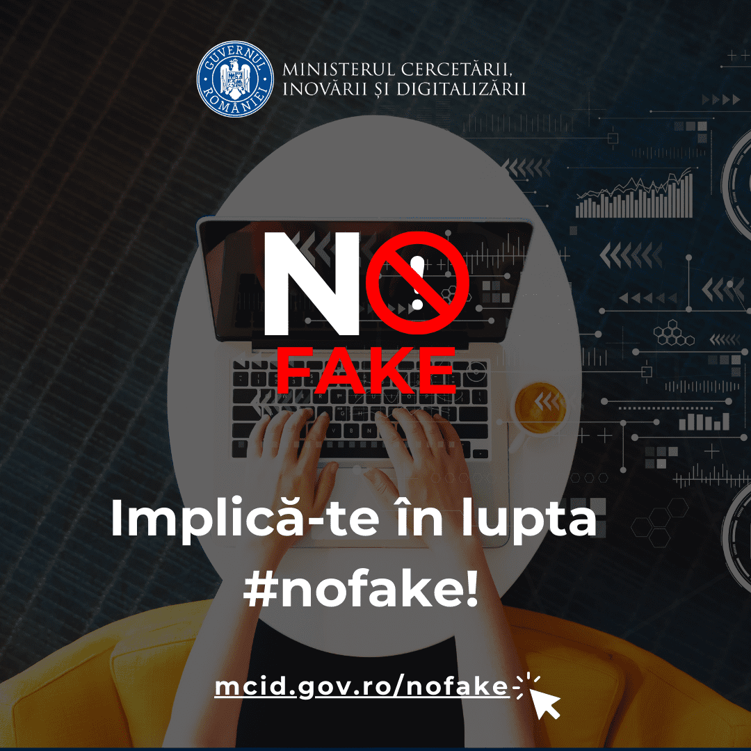 Ministrul Bogdan Ivan anunță lansarea pe site-ul MCID a platformei #nofake pentru raportarea conținutului deepfake